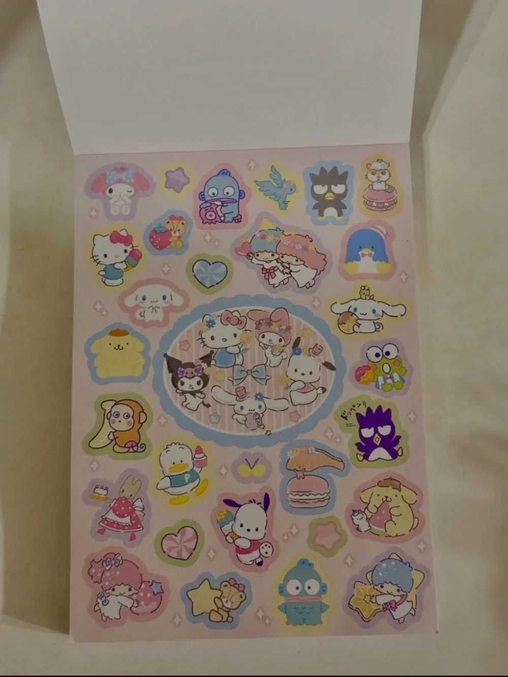 Sanrio Characters Large Volume Memo Pad Sticker Book Stationary Set from Japan
